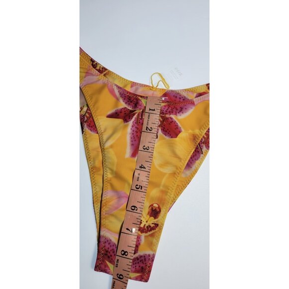 SAME Los Angeles Bottom Swim  Womens Floral 90s Size XLarge - Picture 7 of 8